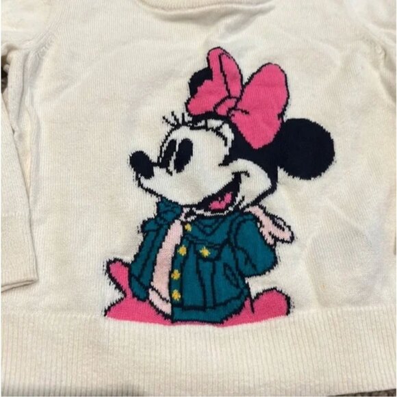 GAP Disney Girls Sweater Size 2 Minnie Mouse Pullover Lightweight Perfect for La - Picture 4 of 4
